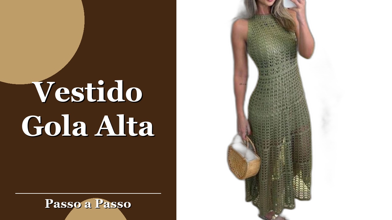 Vestido Gola Alta